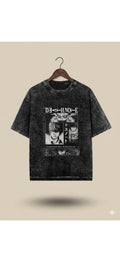 Death Note Vintage Wash Oversized T-Shirt for Men & Women | Anime Graphic Tee