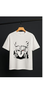 Naruto Sharingan T-Shirt | White Anime Graphic Tee for Men & Women