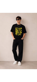 Cyber Cool Graphic T-Shirt for Men & Women | Black Streetwear Anime Tee